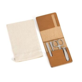 Trousse manucure Muhle travel cuir camel