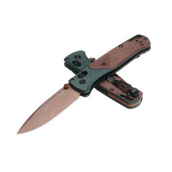 Benchmade Bugout Klappmesser Taiga-Grün/Aluminium