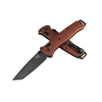 Couteau pliant mixte Benchmade Bailout cuivre brûlé