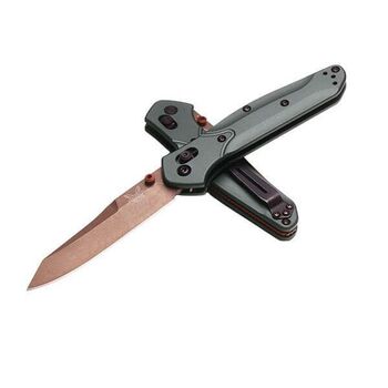 Benchmade Osborne Klappmesser, grünes Aluminium