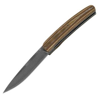 Maserin Gourmet folding knife, brown Pakkawood