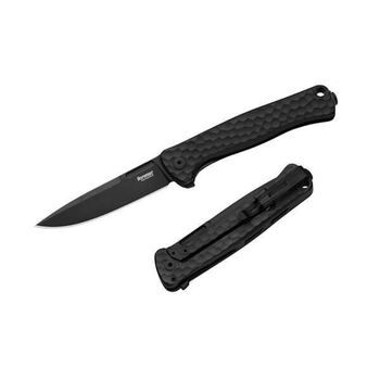 Lionsteel "EMMET" folding knife, black PVD aluminum