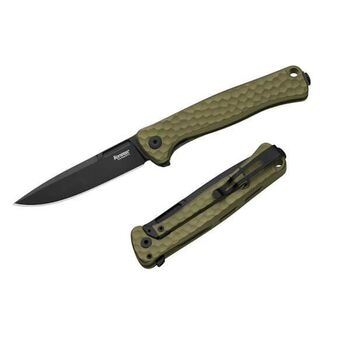 Lionsteel-Klappmesser „EMMET“, grünes PVD-Aluminium