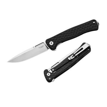 Lionsteel-Klappmesser „EMMET“, schwarzes Aluminium