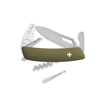 Swiza Schweizer Taschenmesser Allmatt, 10 Funktionen, Grün