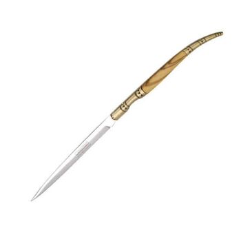 Cudeman Stiletto-Klappmesser, Olivenholz, 7 cm