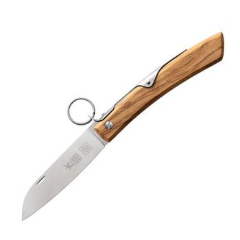 Windmühlenmesser Klappmesser Serie Ibex 80, rostfrei, Griff aus Olivenholz