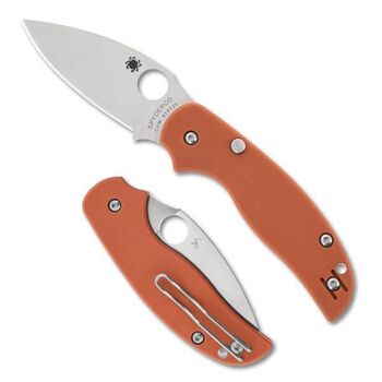 Spyderco Sage 6 folding knife, orange G10 handle