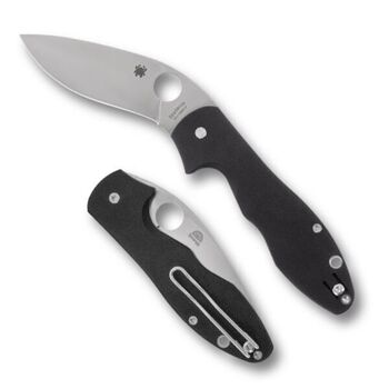Spyderco "RETRACT" folding knife, black G10