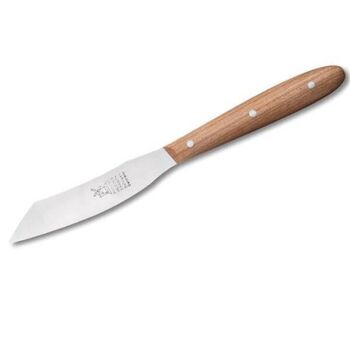 Windmühlenmesser mini-yatagan knife stainless steel blade cherry wood handle
