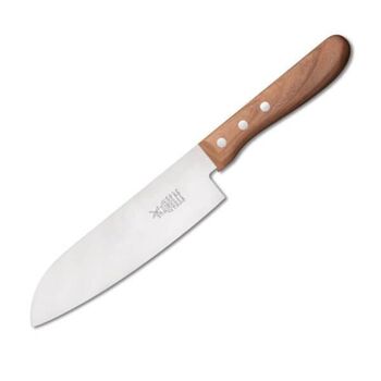 Santoku knife Windmühlenmesser cherry handle stainless steel blade