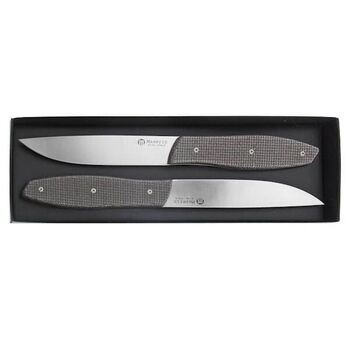 Maserin Micarta Steak Knife Set (2 Knives)
