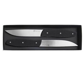 Maserin Black Micarta Steak Knife Set (2-Piece)