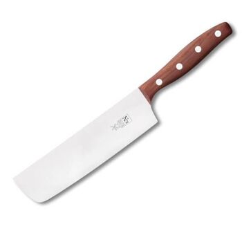 Nakiri knife "K N" Windmühlenmesser plum handle stainless steel blade