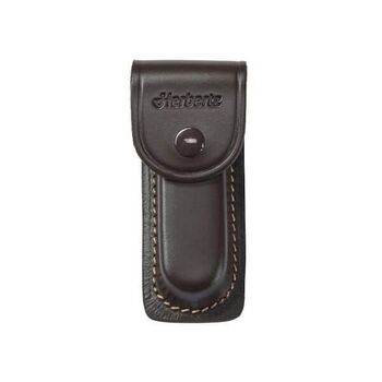 Dark brown leather Herbertz knife sheath