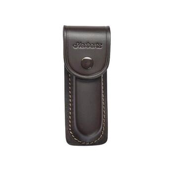 Herbertz dark brown leather knife sheath, 13 cm