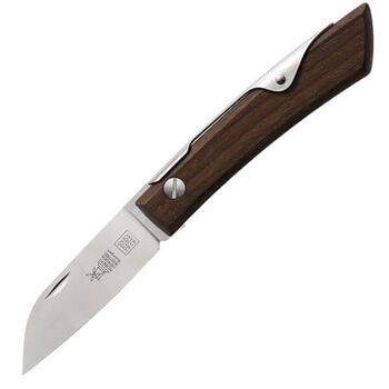 Windmühlenmesser Ibex 60S folding knife, stainless steel and beechwood handle.