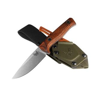 Benchmade SlipRidge Fixed Combo Wood Fixed Knife