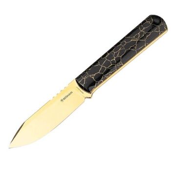 Couteau fixe Boker Packlite Trustone Gold Schwartz Edition limitée
