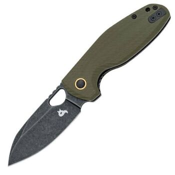 Black Fox Puffy G10 Green Pocket Knife