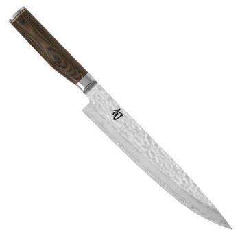 Kai Tim Malzer Tranchiermesser der Serie „Shun Premier“, 24 cm Klinge