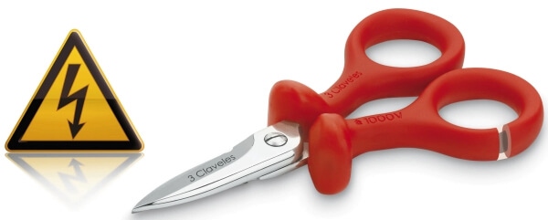 Elektriker Schere 1000 V.  3 Claveles