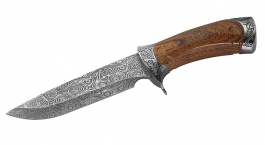 couteau a lame fixe et etui gravés Herbertz 104914