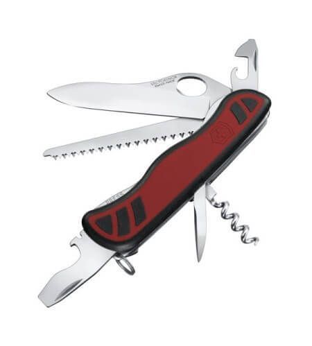 Victorinox Red Bi-Material Förstergriff Einhand Schweizer Offiziersmesser