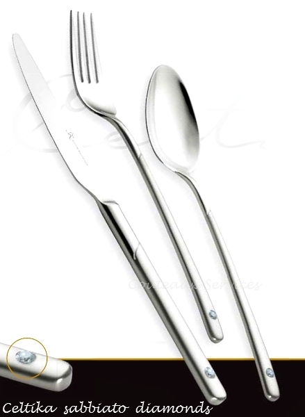 Flatware set 24 pcs Celtika sabbiato diamonds