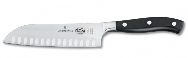 Forged Santoku knife with hollow edge Victorinox