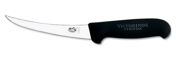 Ausbeinmesser Victorinox, flexibel geschweifte Klinge 12 cm schwarzer Griff