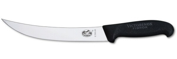 Butcher knive curved blade Victorinox black handle
