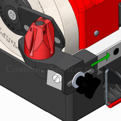 Knife guide left, complete for SM-110/111 spare part
