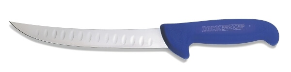 Butcher knife, hollowed blade, 8", Dick Ergogrip