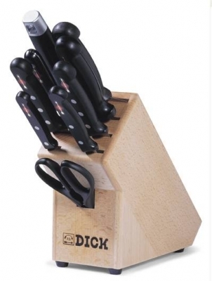 Messerblock massiv Holz, 10 tlg - Dick Superior