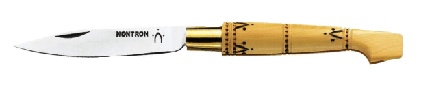 Nontron knife nr 12 clog handle boxwood