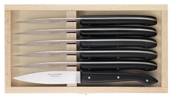 Coffret 6 couteaux steak Dozorme le Capucin noir