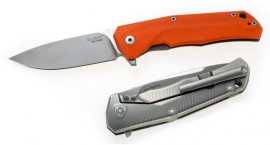 Lionsteel folding knife G10 Orange TRE.GOR