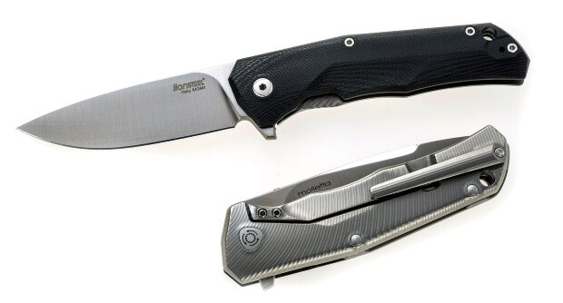 Lionsteel folding knife G10 Black TRE.GBK