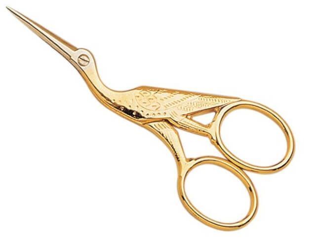 Embroidery scissors Stork golden HB