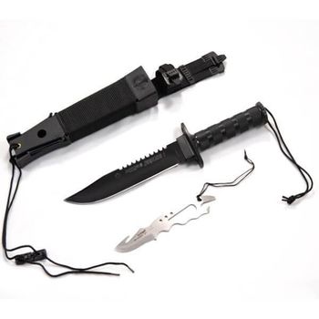 16016 Aitor Jungle King I black survival knife