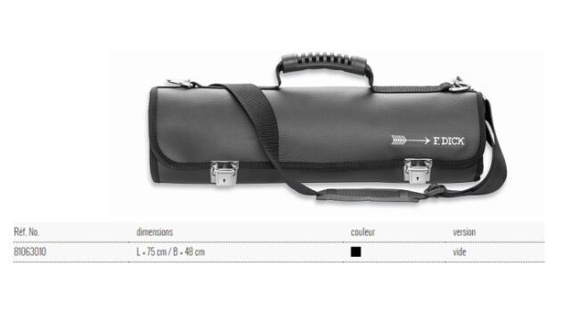 Trousse en cuir enroulable vide pour 11 pièces   Dick