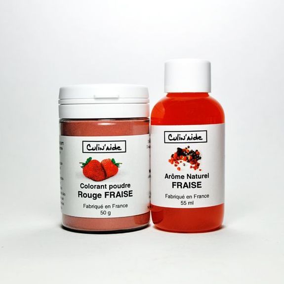 Arôme Naturel FRAISE + Colorant Rouge Fraise