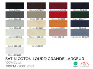 Satin Coton Lourd Grande largeur (300 cm)