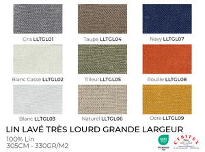 Lin Lavé Très Lourd Grande Largeur (305cm)