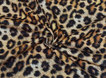 Tissu Faux Cuir Suédine Imprimé Léopard