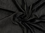 Tissu Taffetas Froissé Noir Déstockage