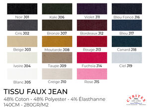 Tissu Faux Jean