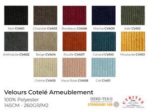 Tissu Velours Côtelé Ameublement