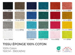Tissu Éponge 100% Coton